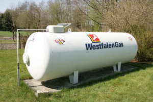 Westfalengas im oberirdischen Flüssiggasbehälter